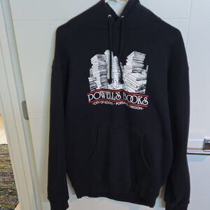 Navy Blue Powell's Books Pullover Hoodie M